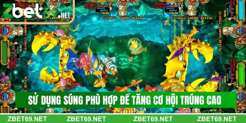 Sử dụng súng phù hợp để tăng cơ hội trúng cao 